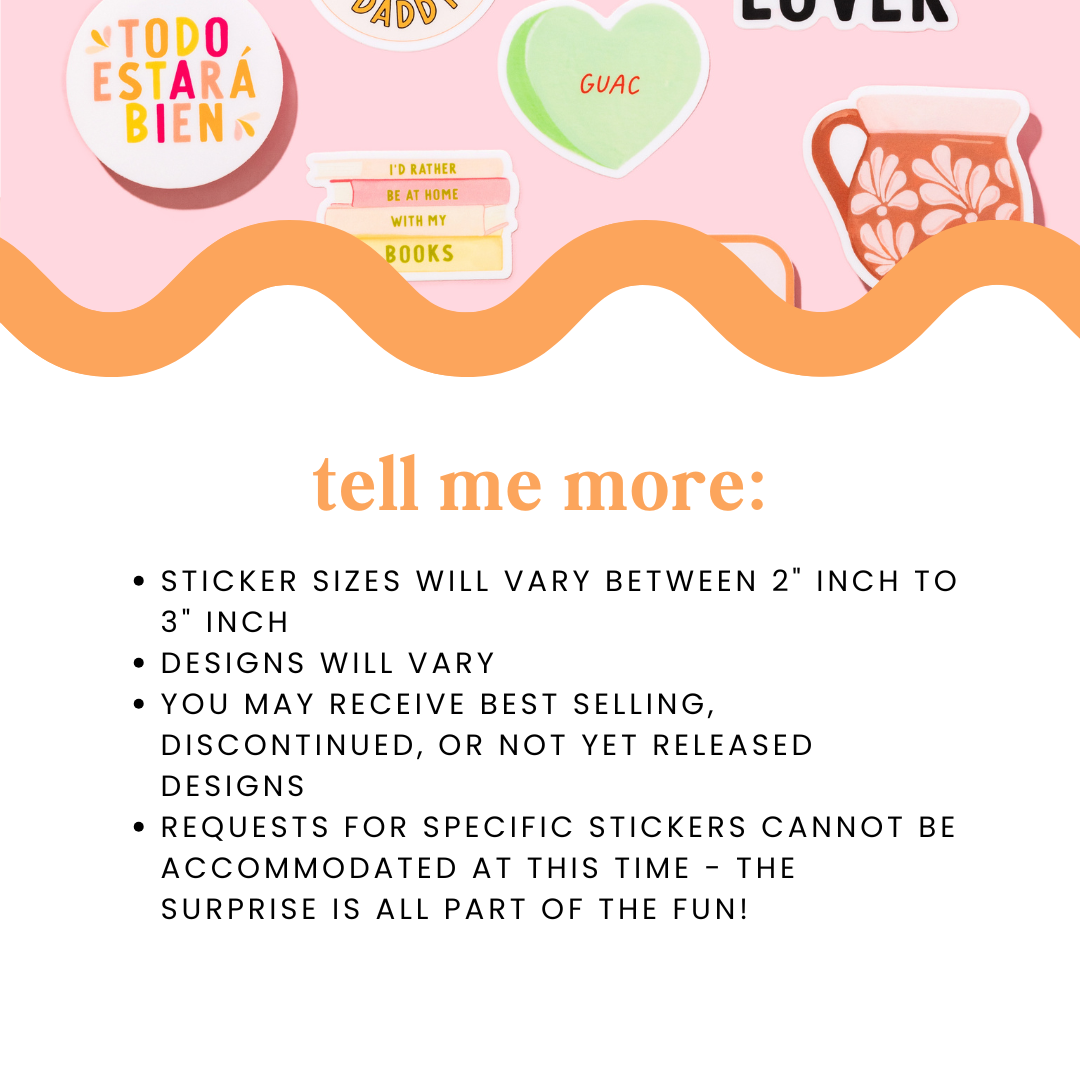 SURPRISE Grab Bag of 5 Stickers!