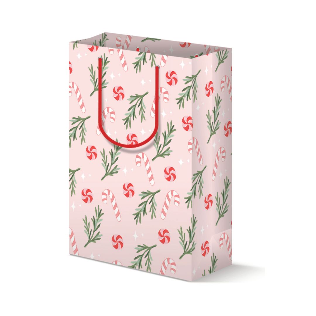 Sweet Pink Christmas Gift Bag