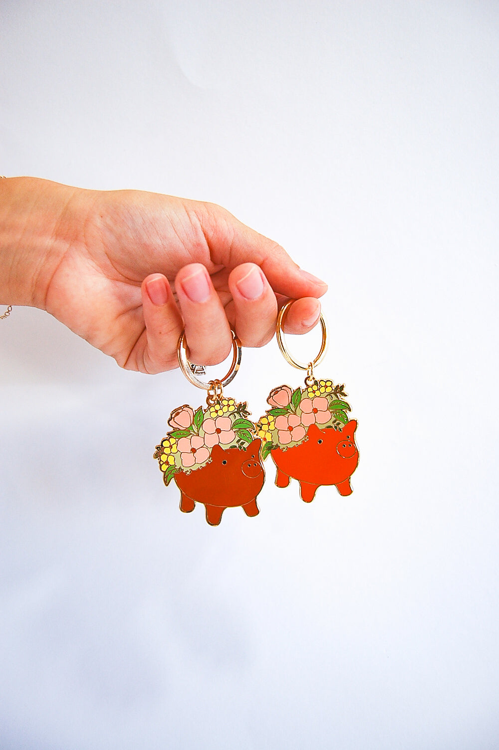 Marranito Enamel Keychain