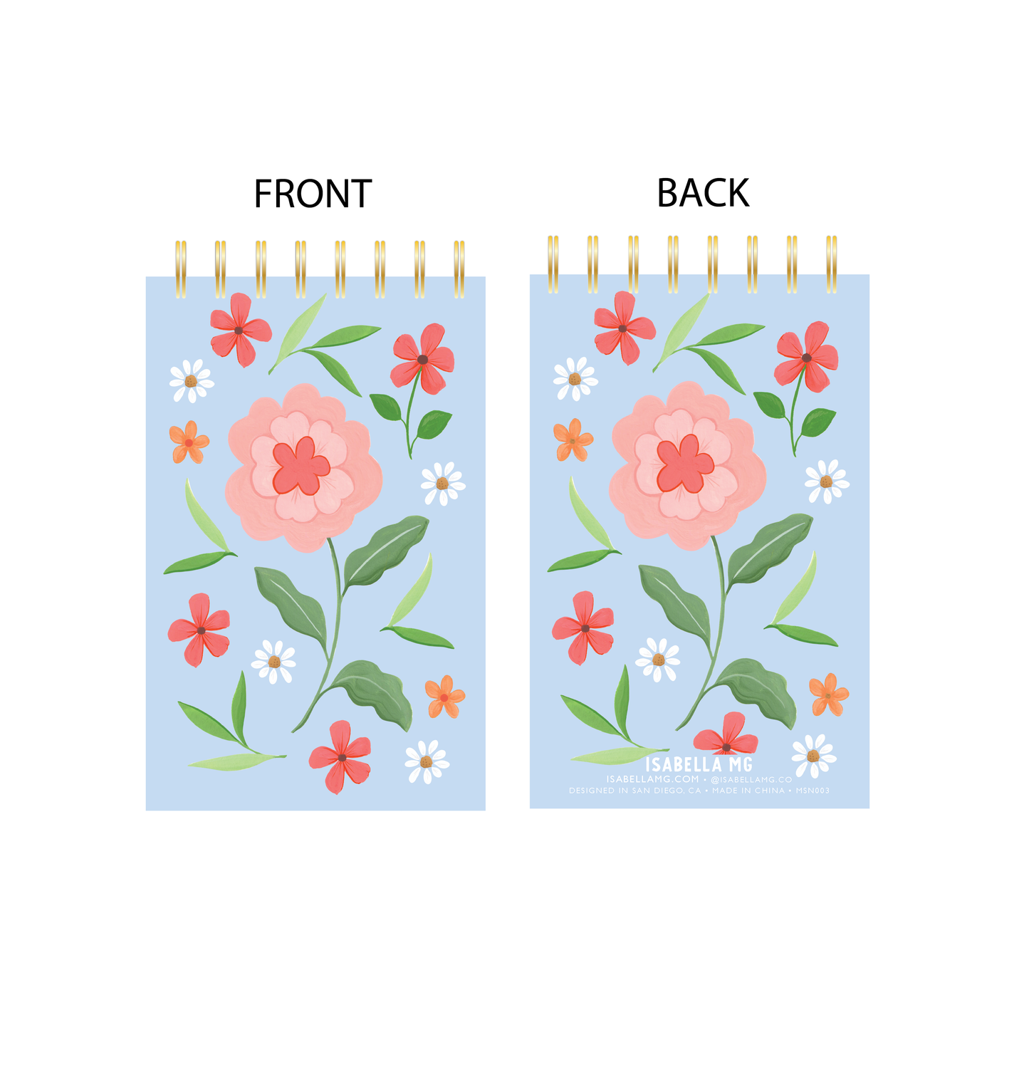 Mini Breezy Blooms Notebook