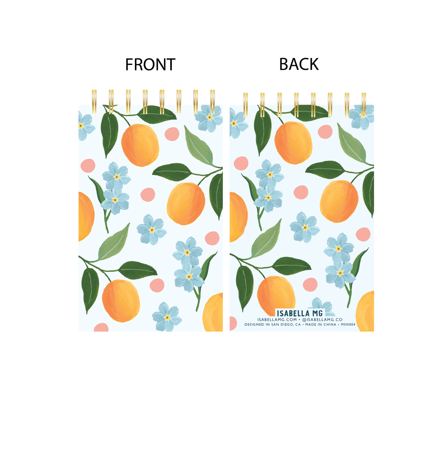 Mini Citrus Sky Notebook