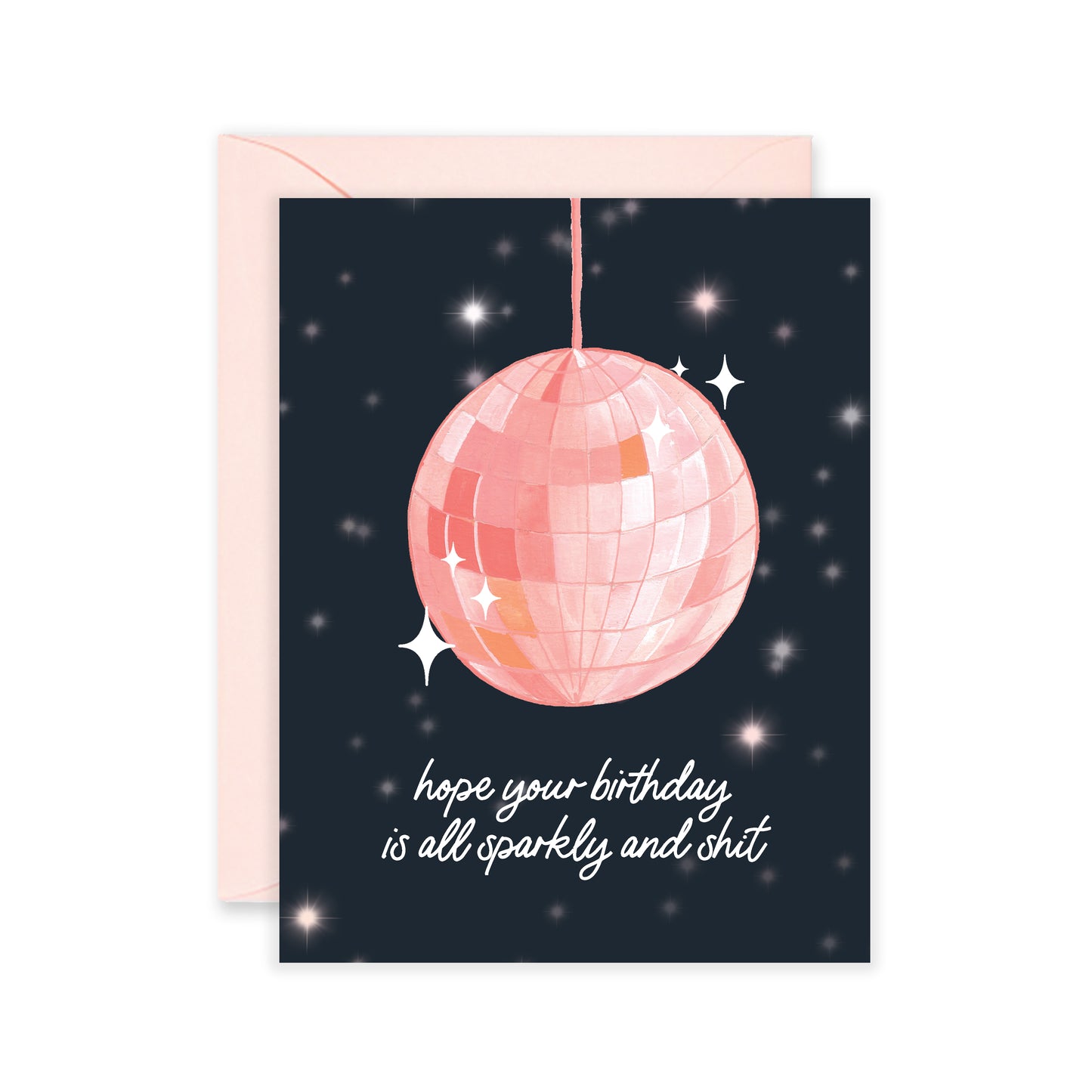 Sparkly Disco Ball Birthday Card