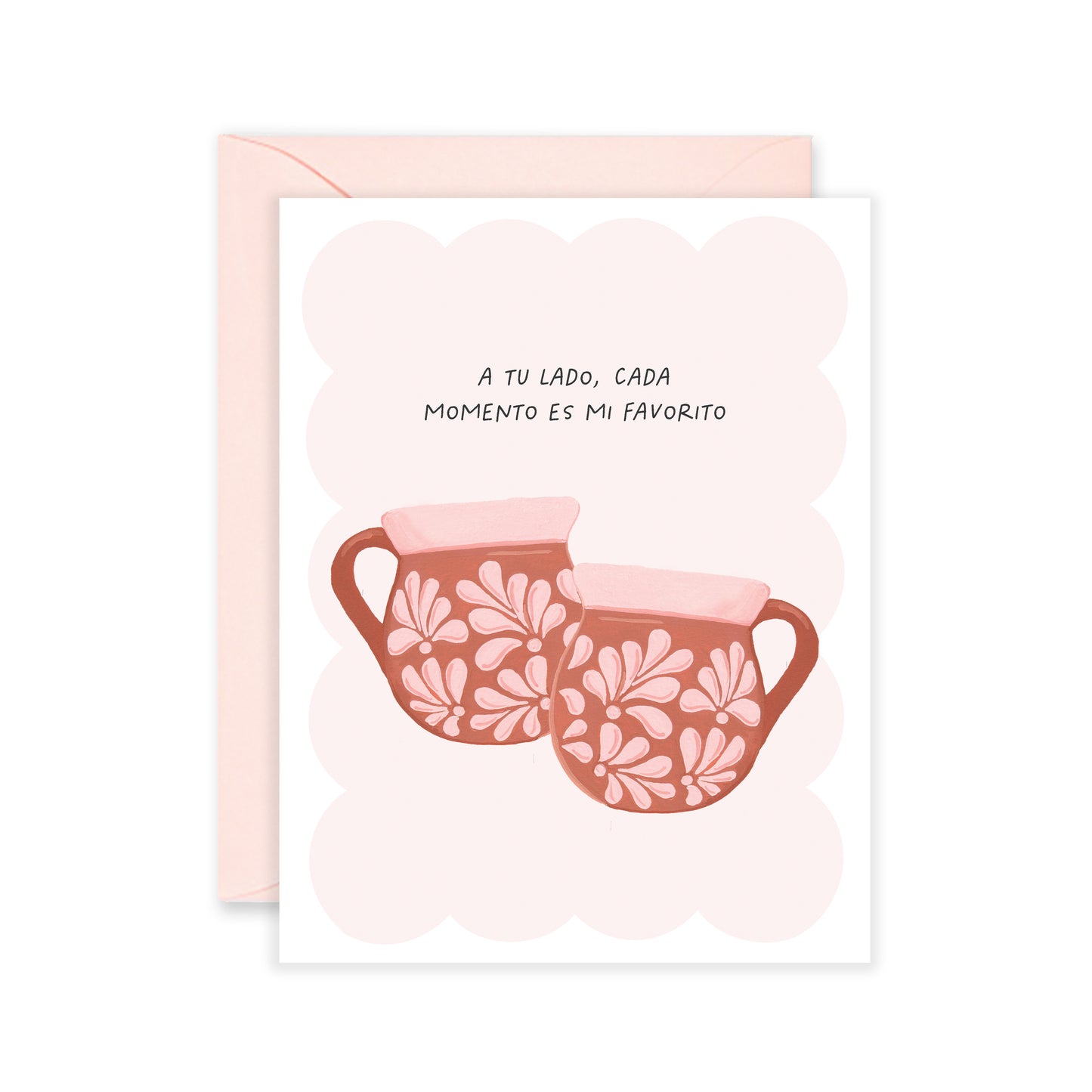 A Tu Lado Tacitas Greeting Card