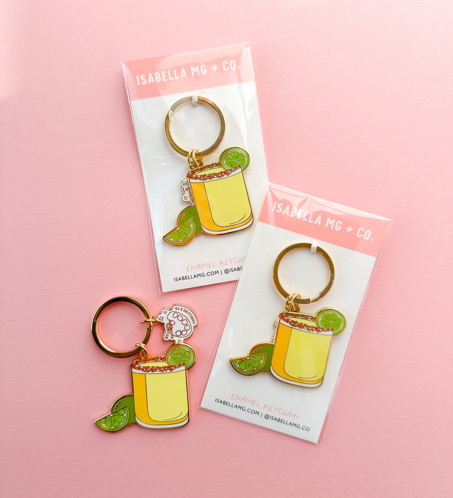 Margarita Enamel Keychain
