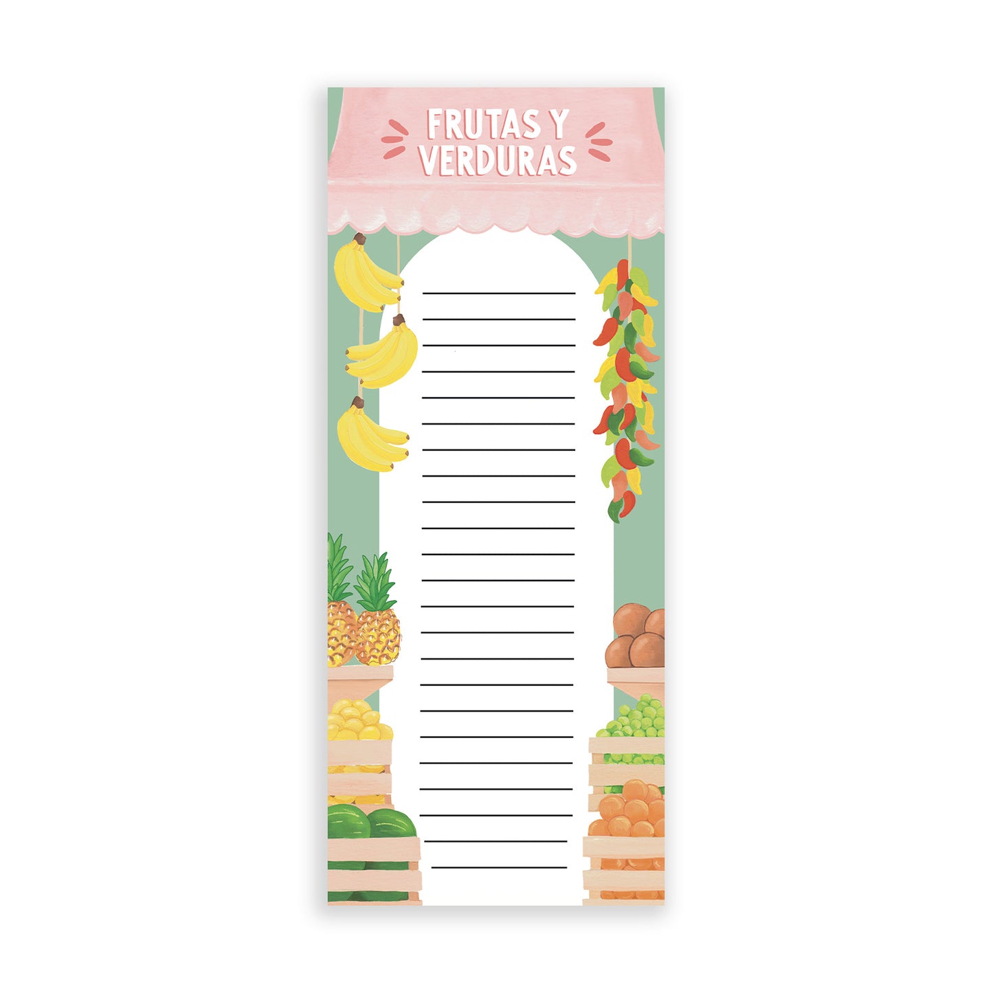 Frutas y Verduras List Notepad