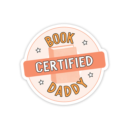 Certified Book Daddy Sticker