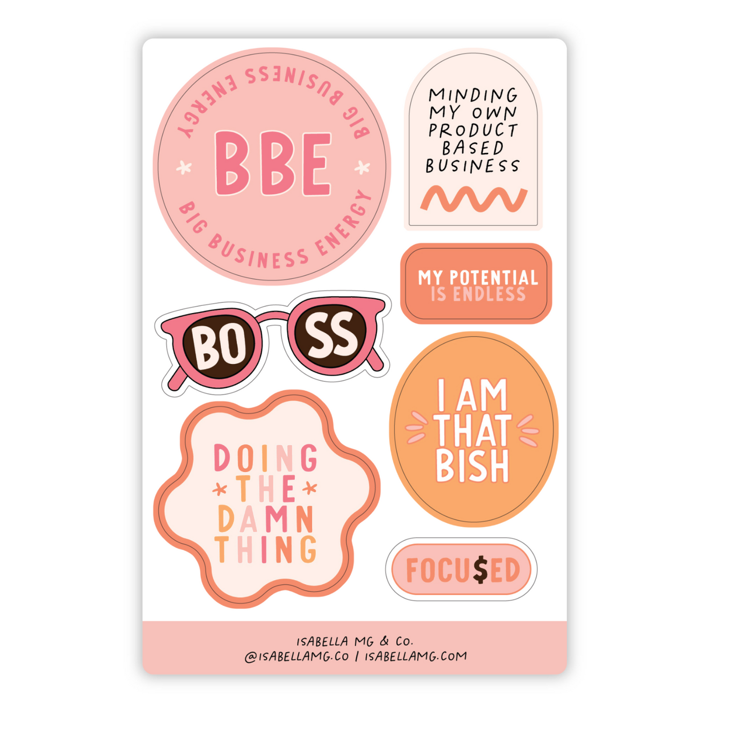 Big Business Energy Sticker Sheet