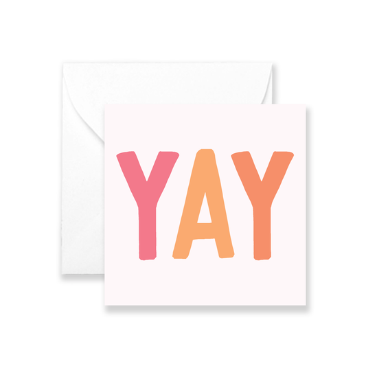 Yay - Izzy Mini Greeting Card