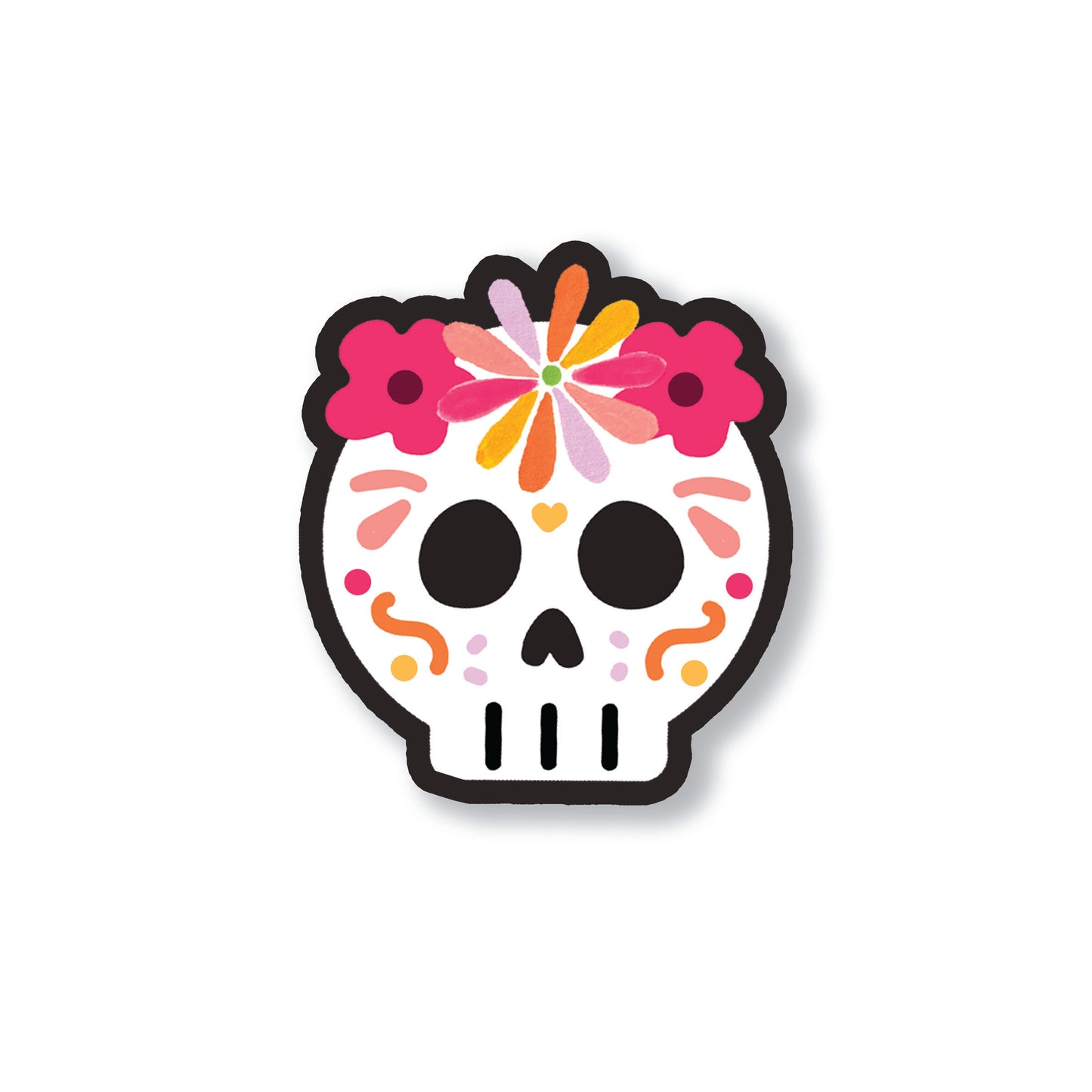 Calavera Black - Day of The Dead Sticker