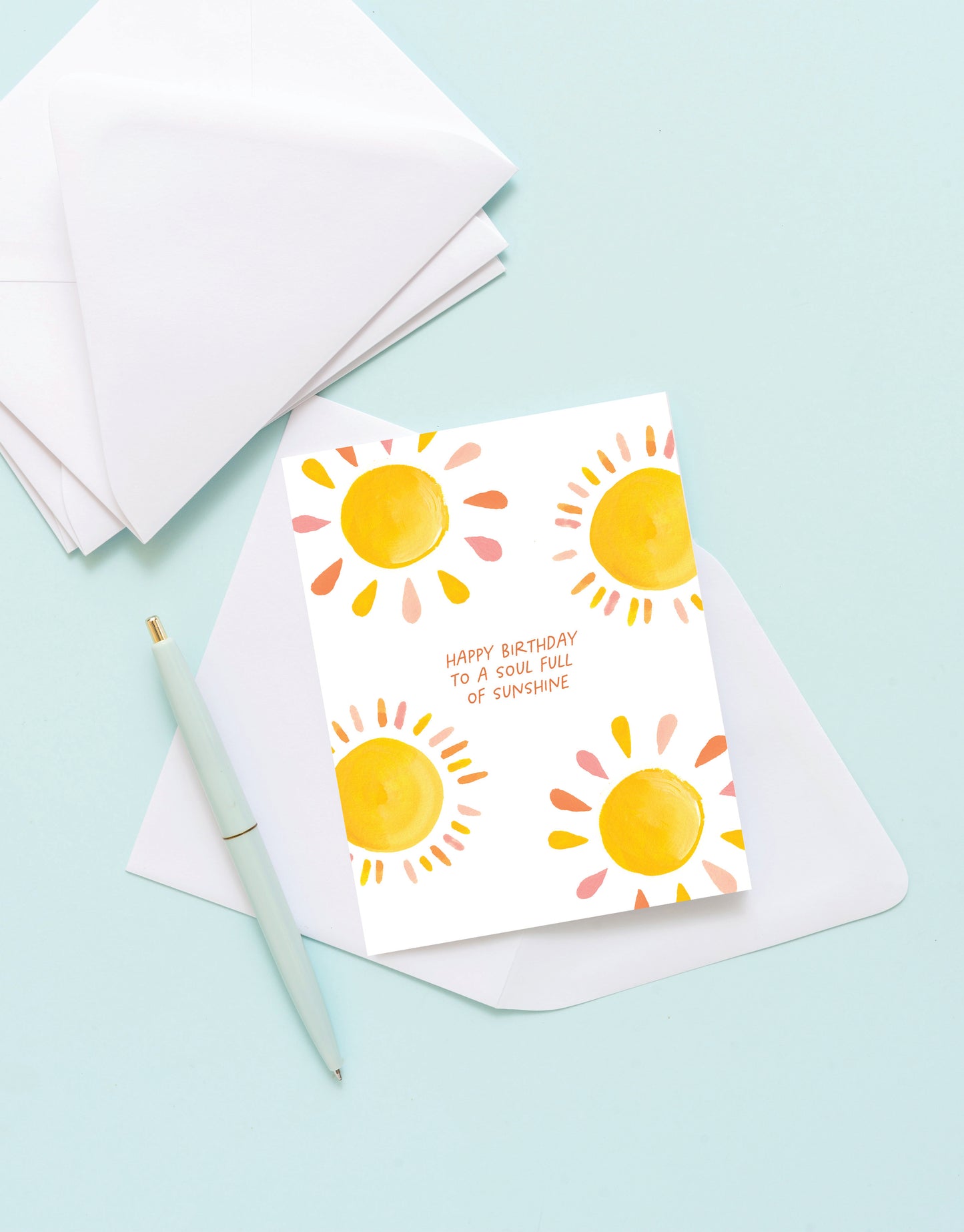 Sunshine Soul Birthday Greeting Card