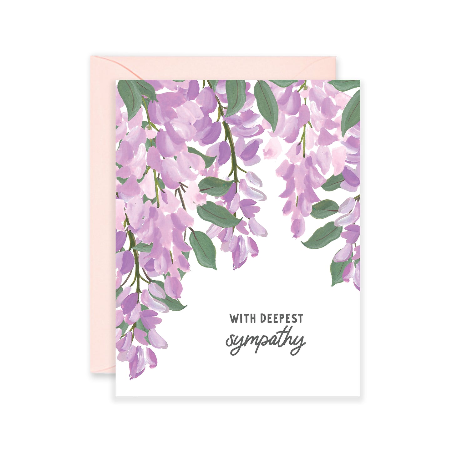 Wisteria Sympathy Greeting Card