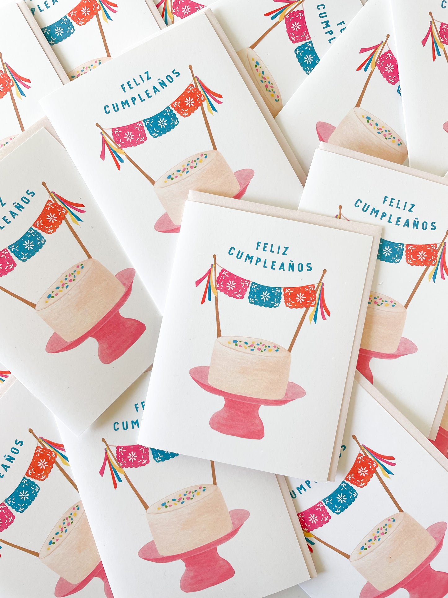 Papel Picado Pastel Greeting Card