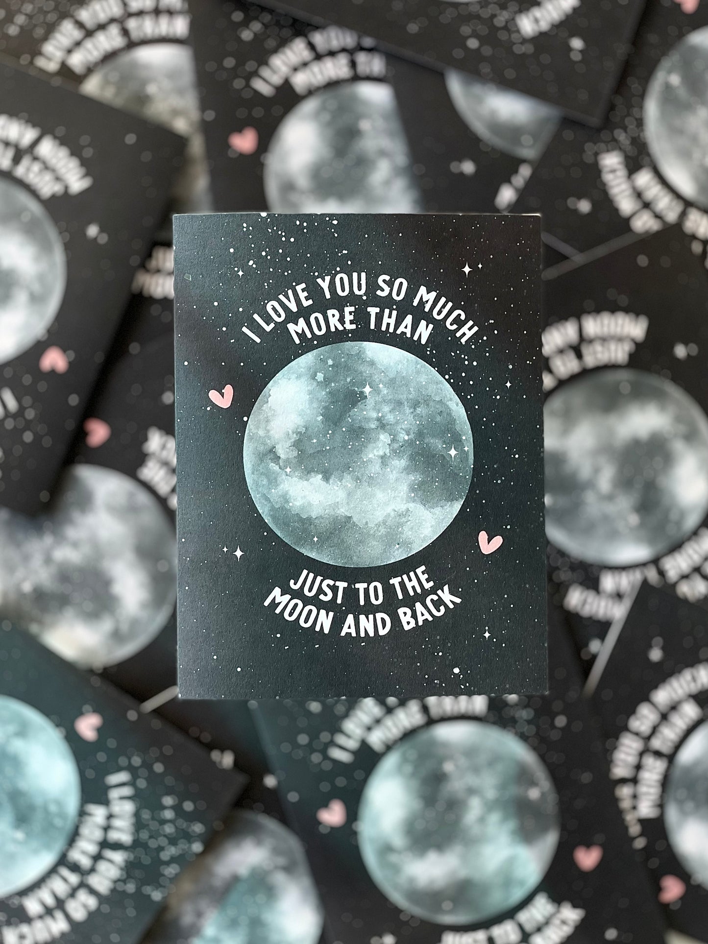 Moon & Back Love Card