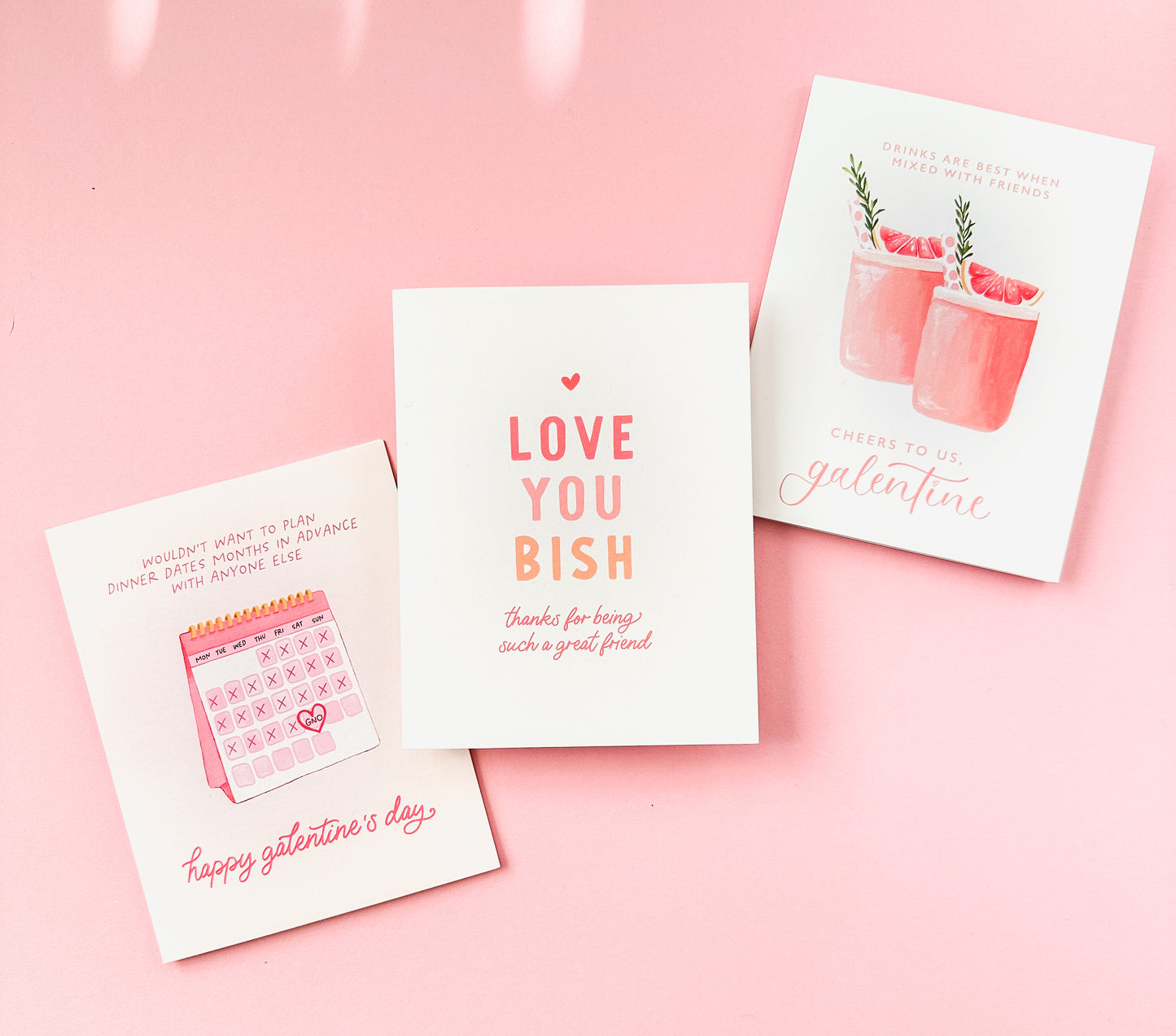 Galentine Calendar Card