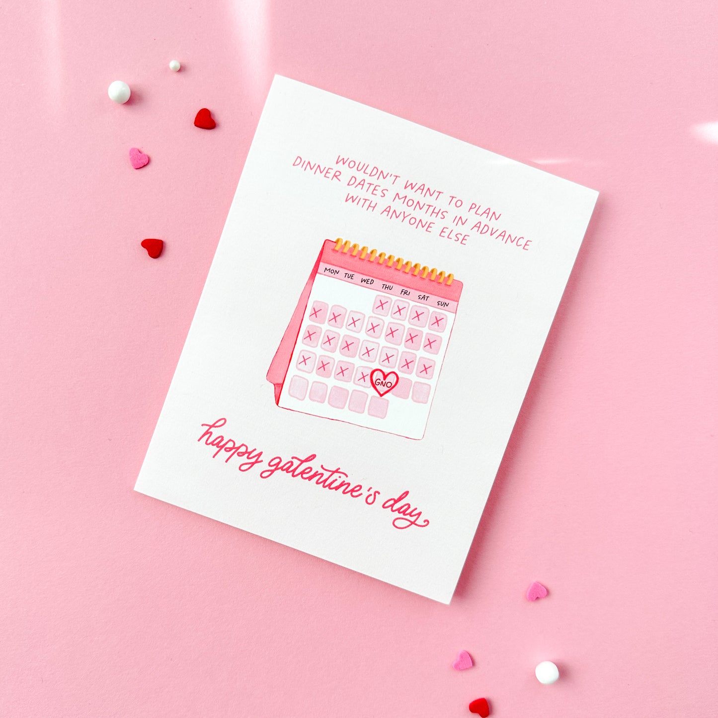Galentine Calendar Card