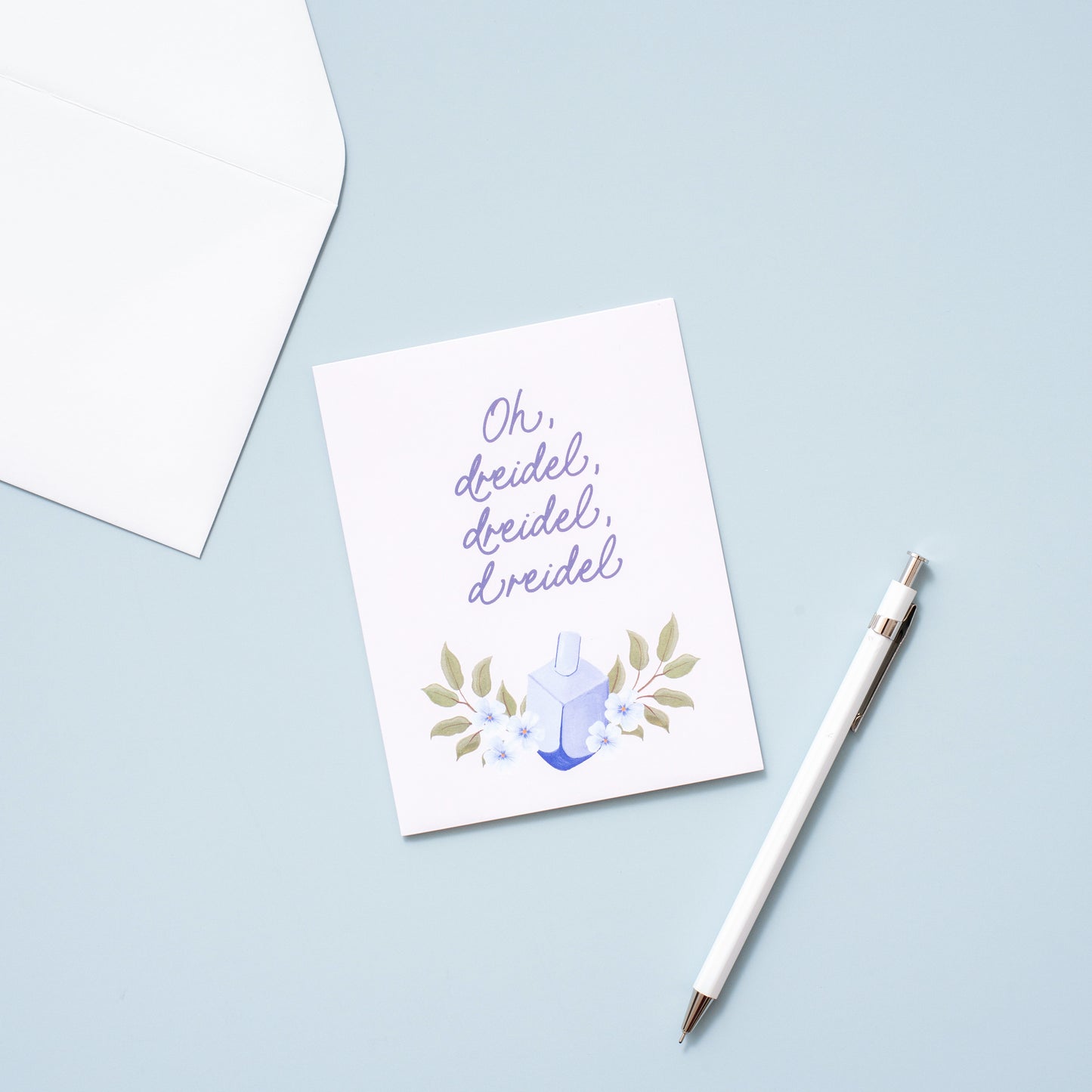 Dreidel Hanukkah Greeting Card