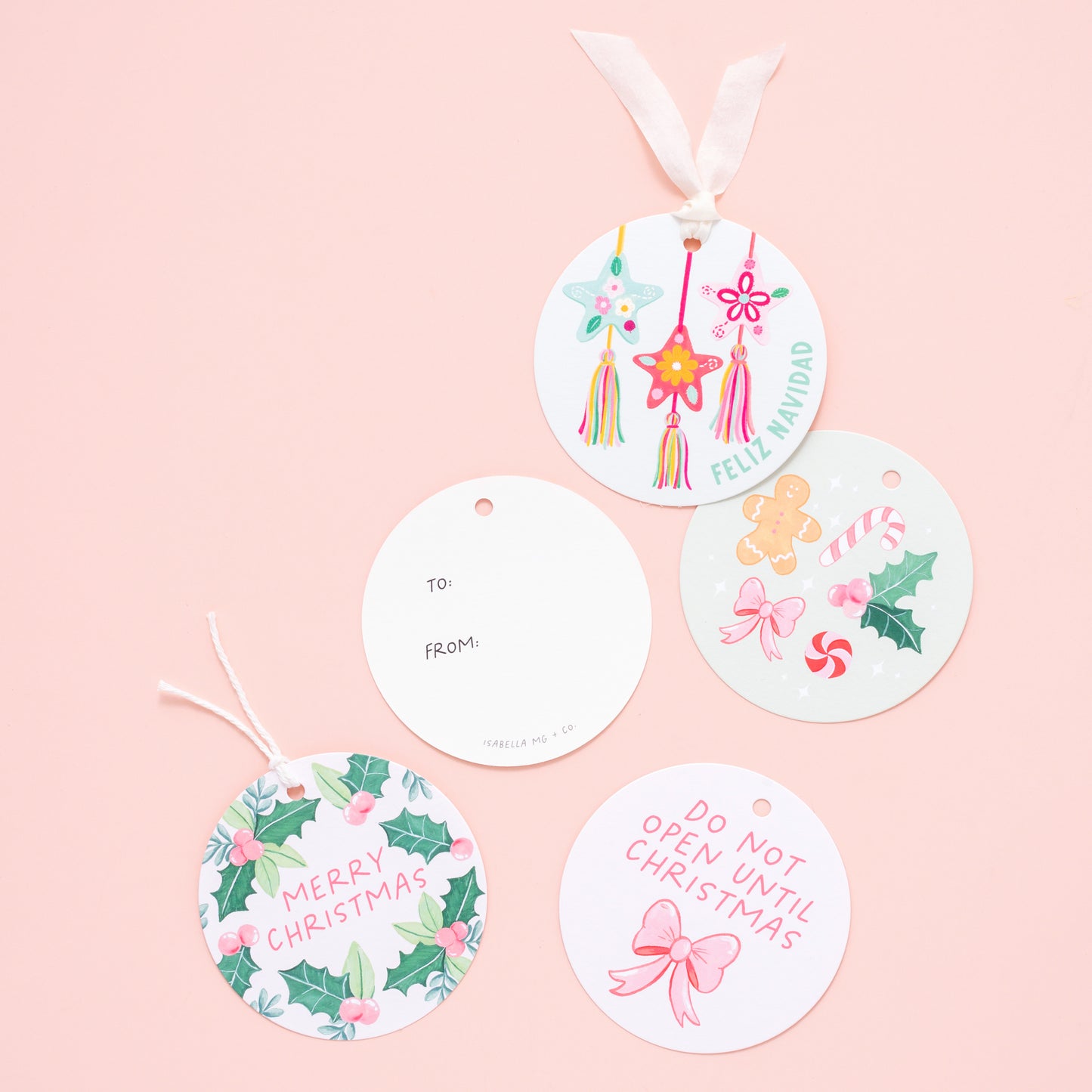 Gingerbread Cheer Circle Gift Tags