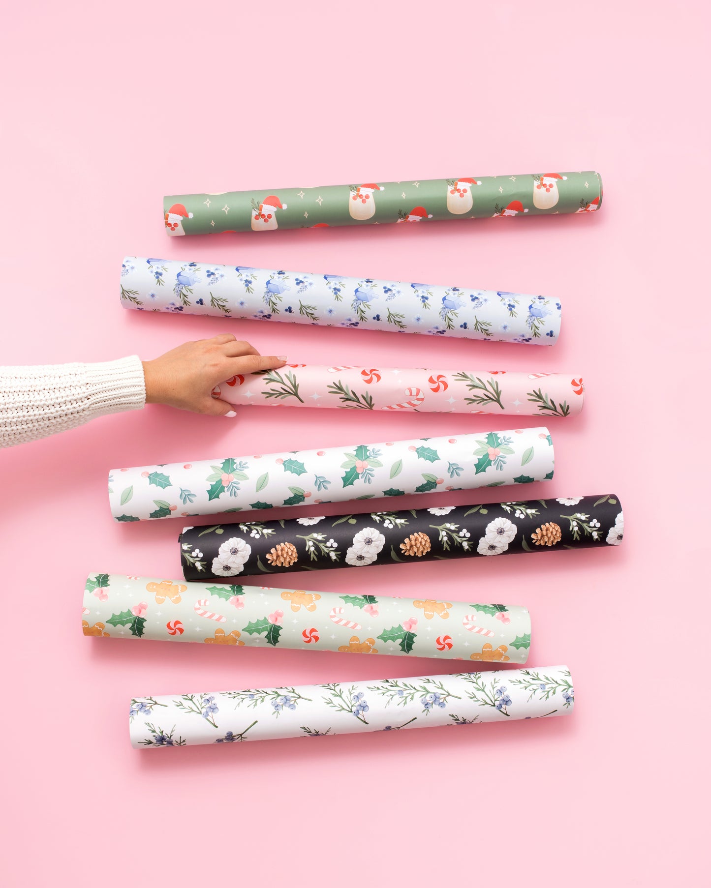 Santa Cocktail Holiday Gift Wrap