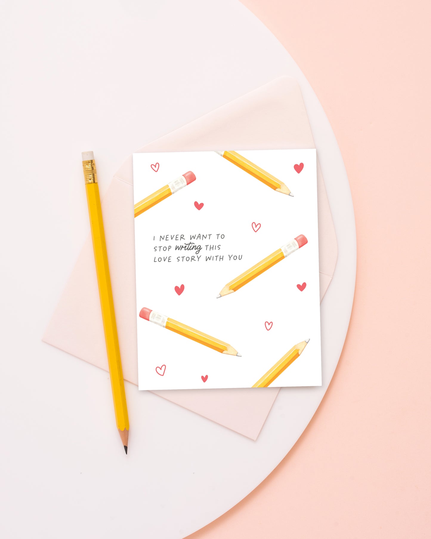 Love Story Pencils Card