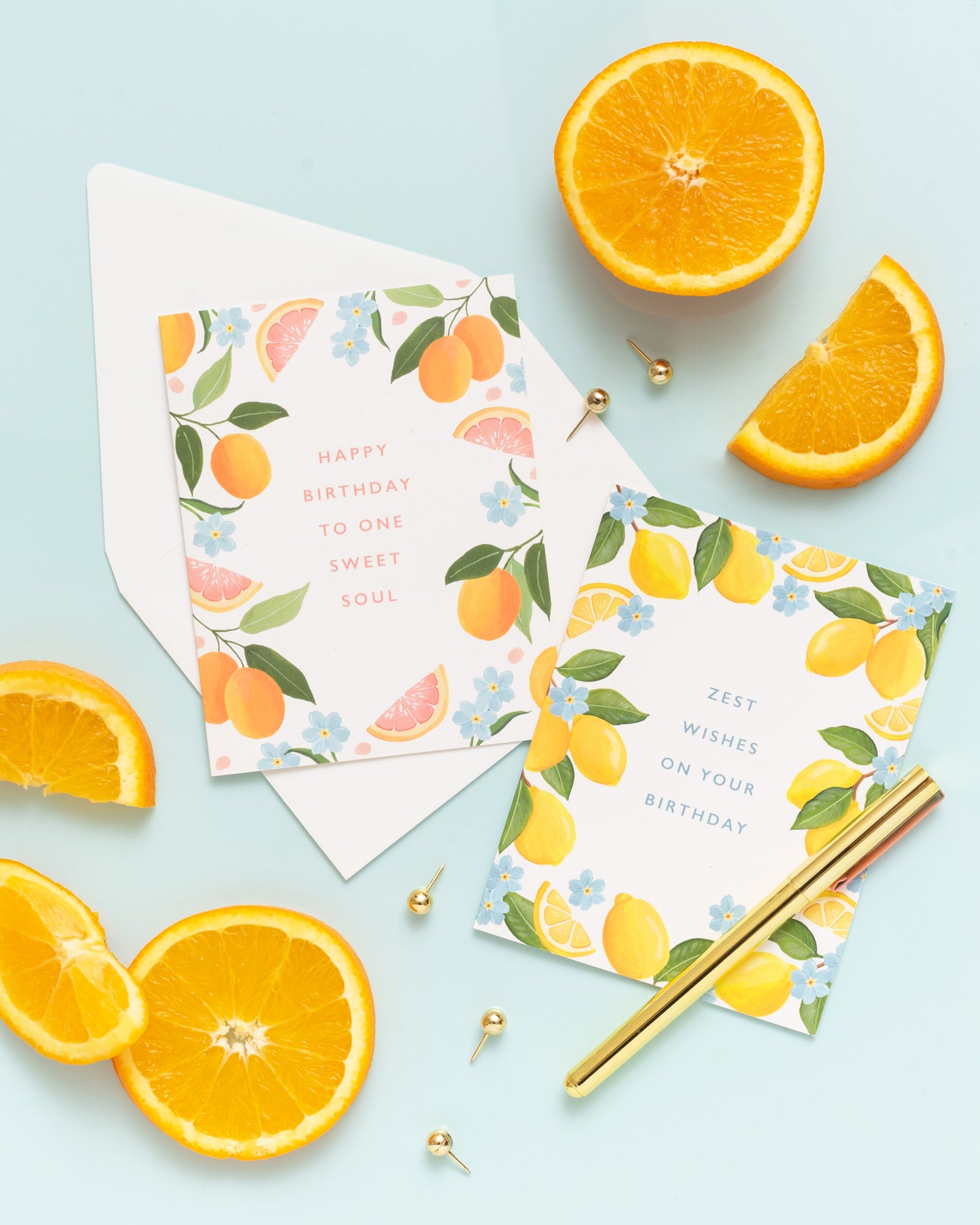 Zest Wishes Birthday Greeting Card