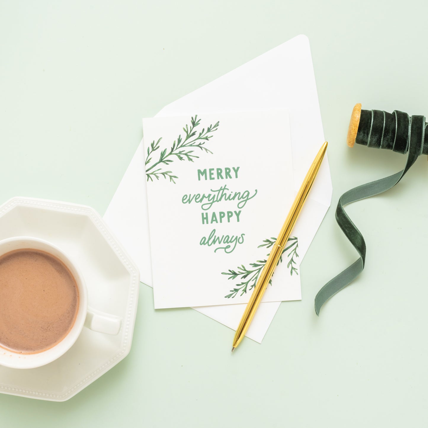 Merry Everything Happy Always Greeting Card