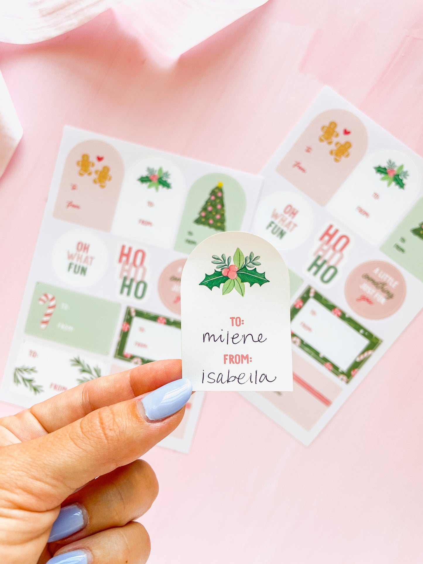 Oh So Jolly Gift Stickers | Holiday Sticker Sheet