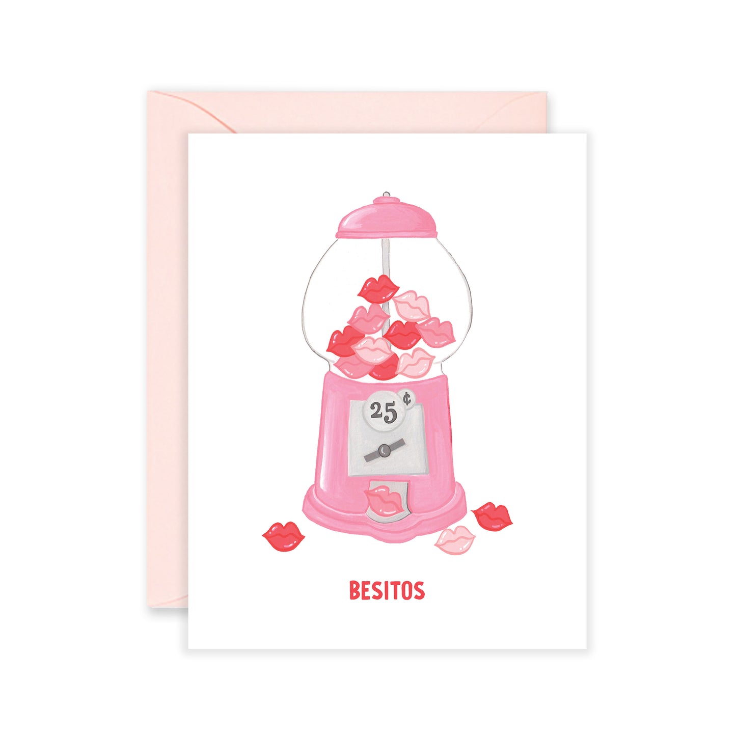 Besitos Gumball Machine Card
