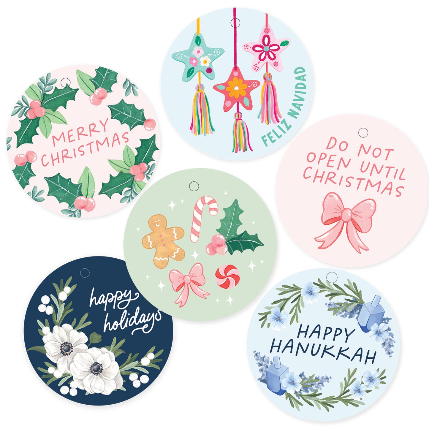 Do Not Open Until Christmas Circle Gift Tags
