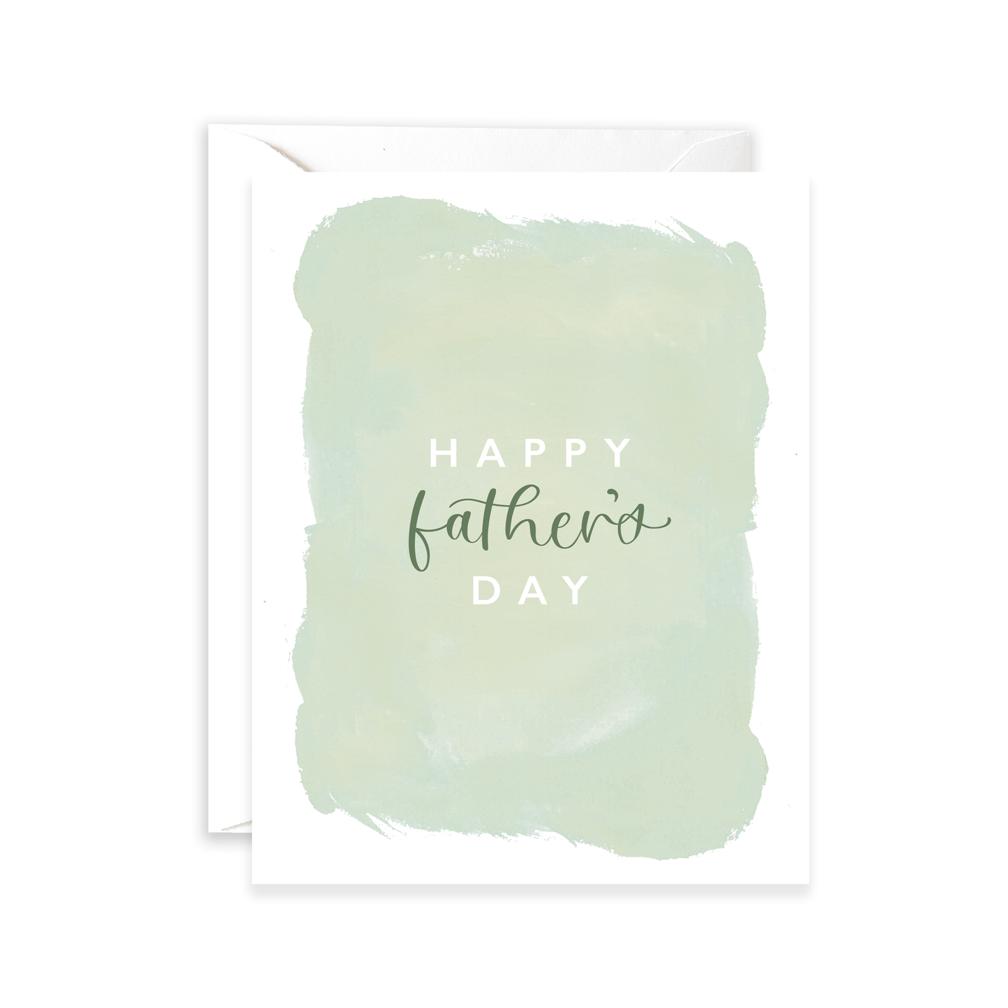 Happy Father's Day Brushstrokes Greeting Card