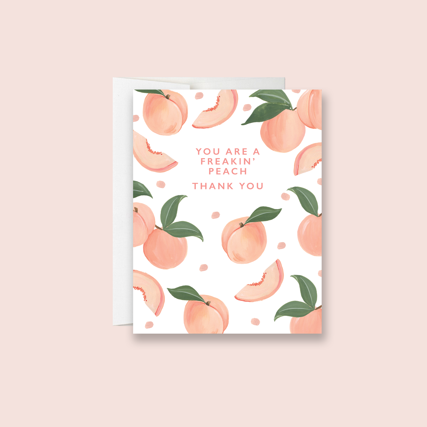 Freakin' Peach TY Greeting Card