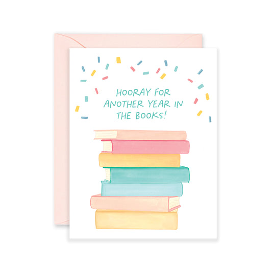 Birthday Books Greeting Card