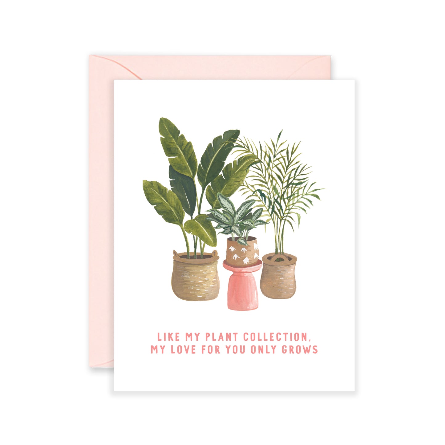 Potted Plants Love Greeting Card