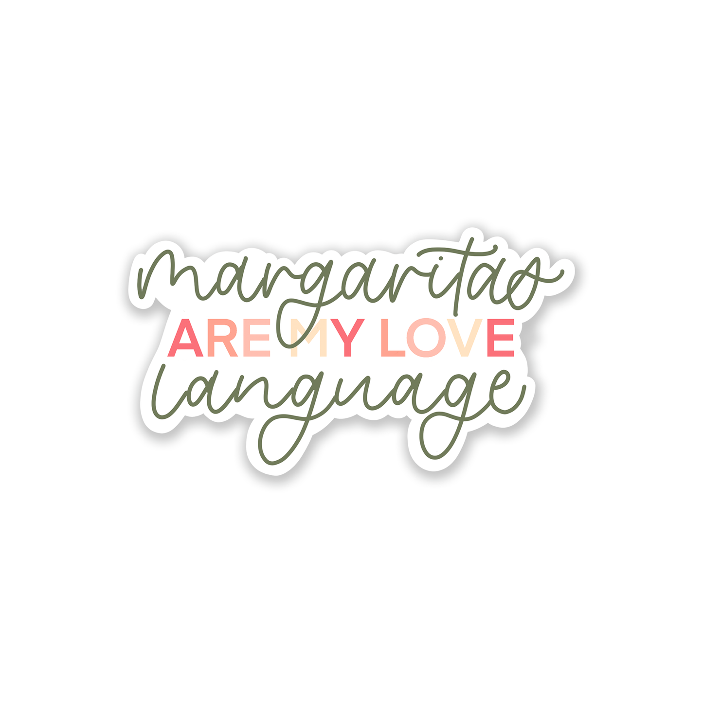 Margarita Love Language Sticker