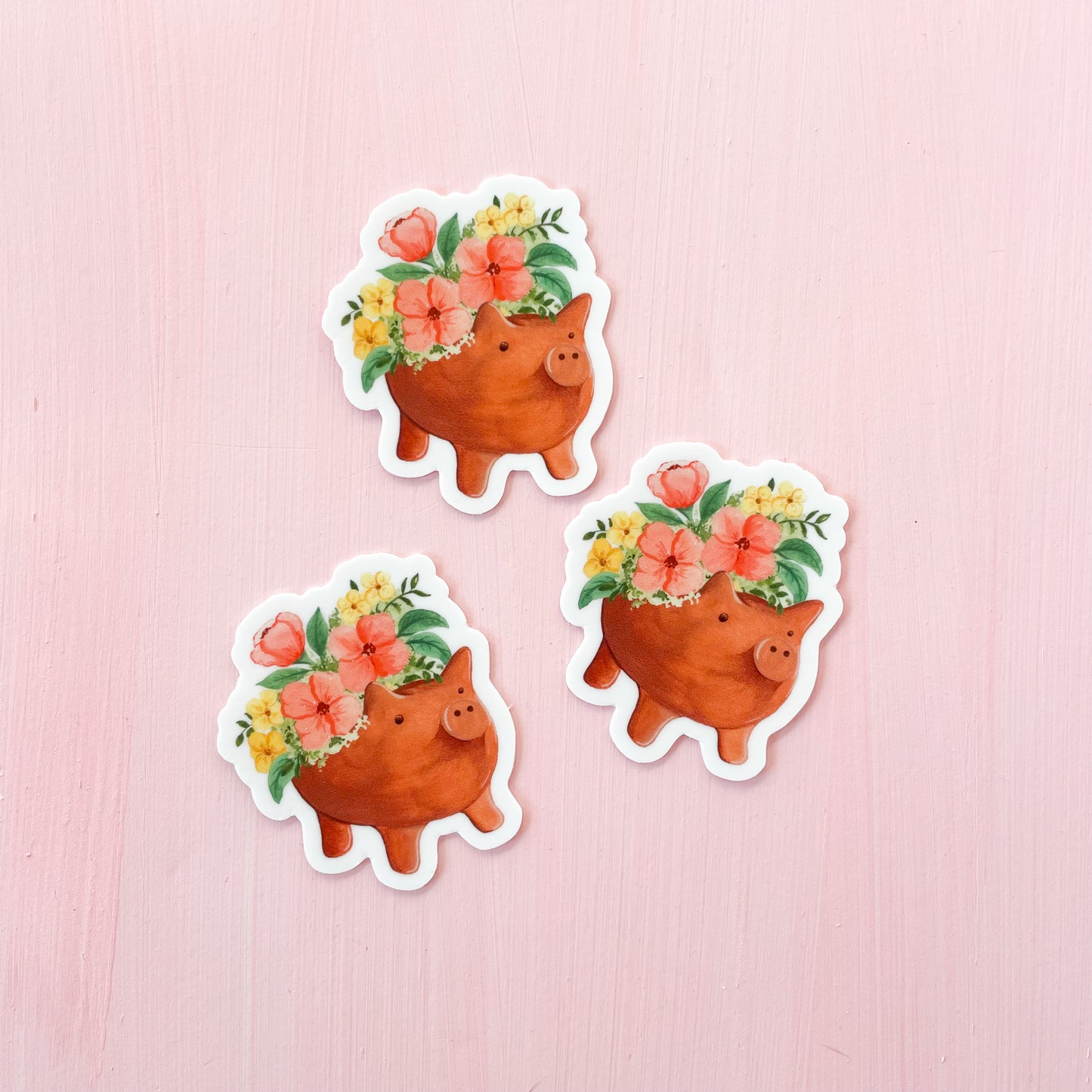 Mini Marranito Flower Pot Sticker