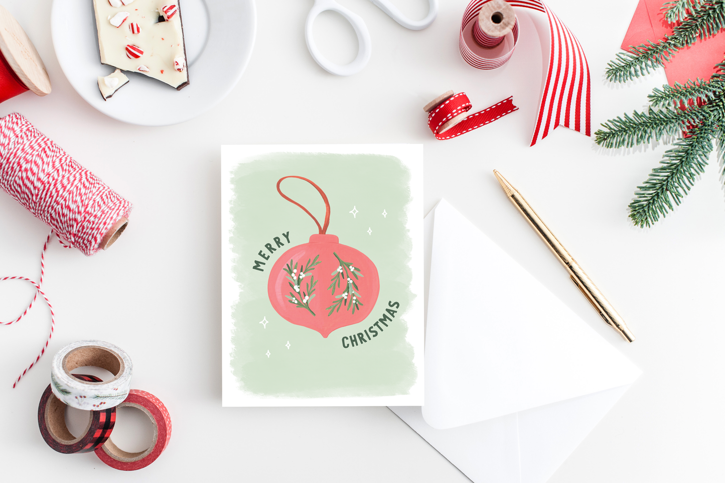 Christmas Ornament Greeting Card