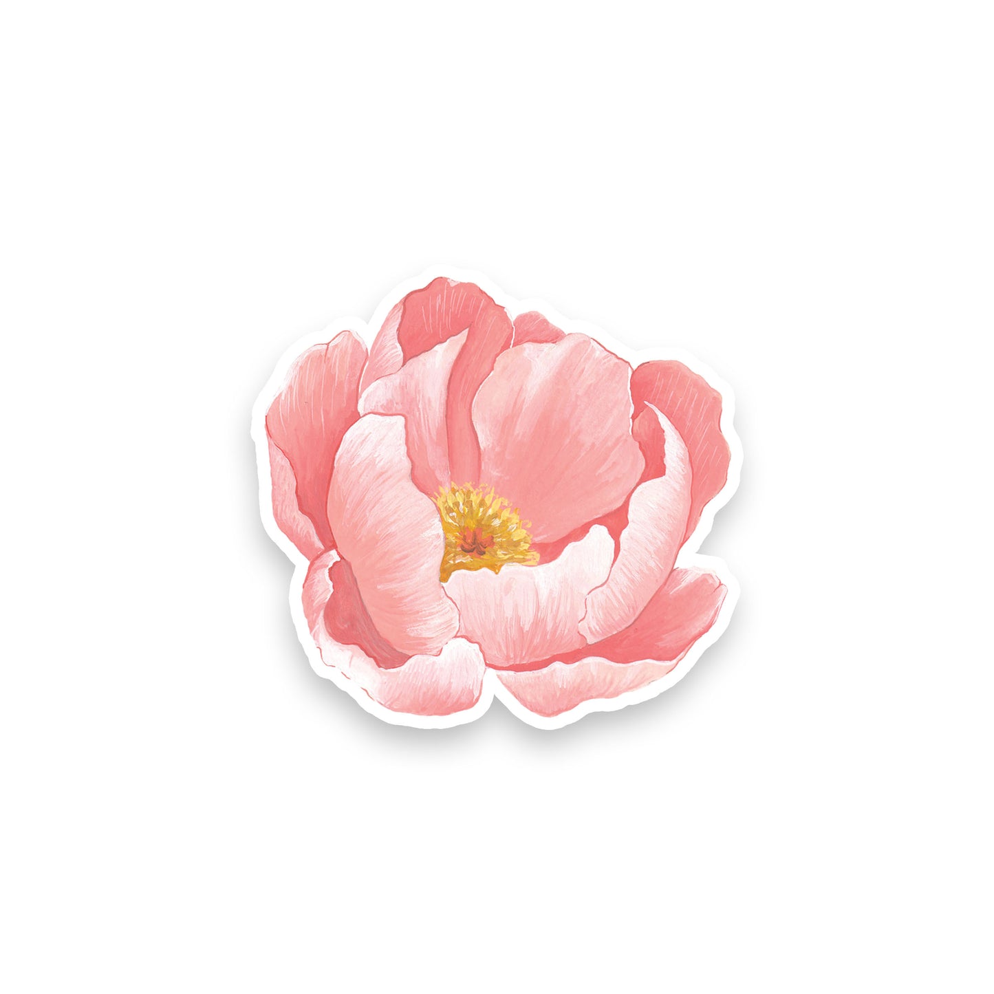Pink Peony Sticker