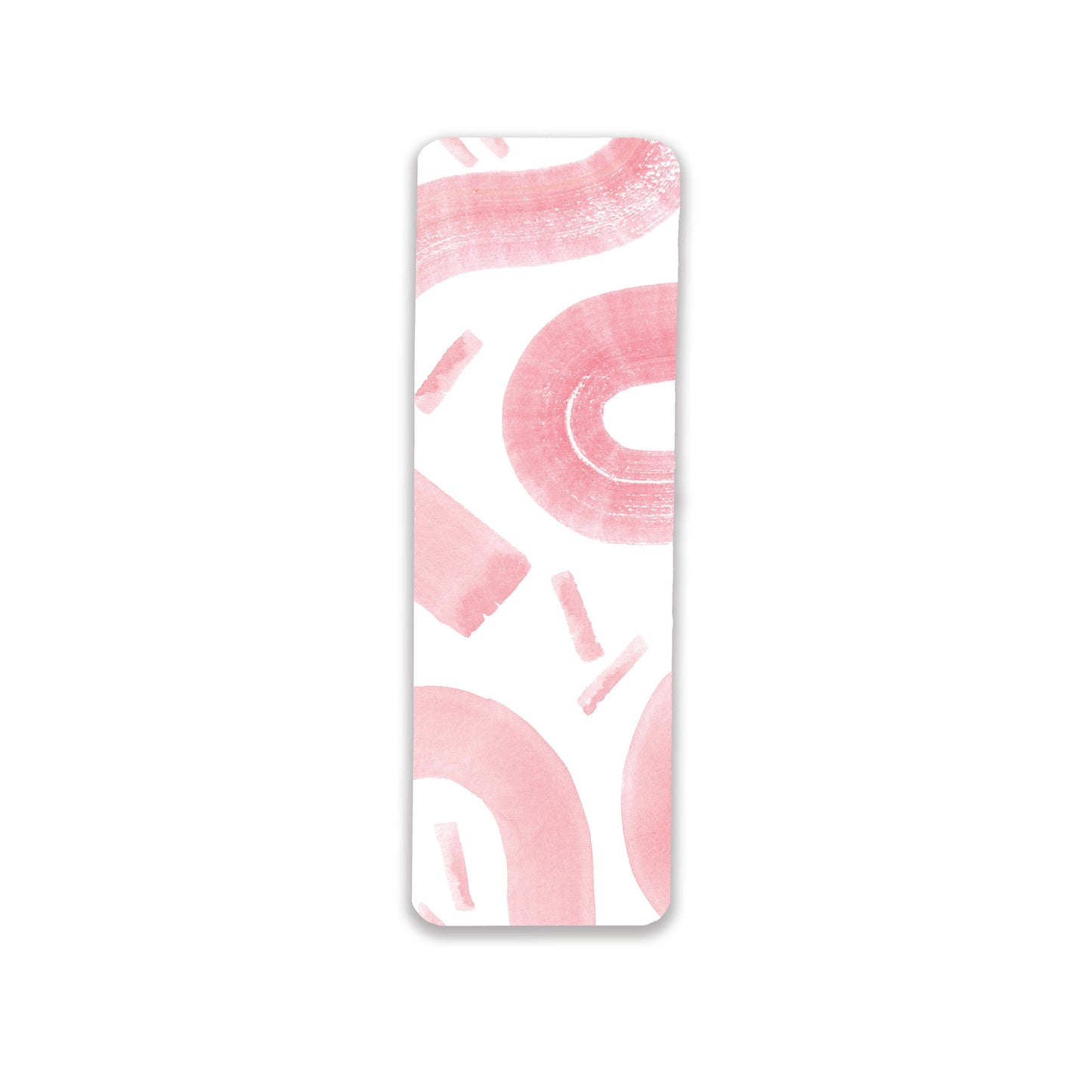 Pink Brushstrokes Bookmark