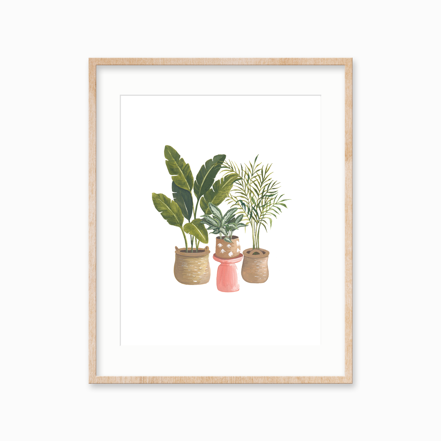 Houseplant Trio Art Print