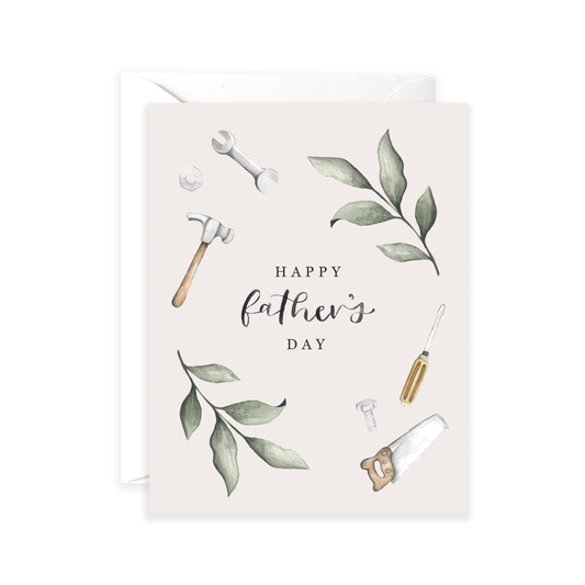 Tool Wreath Father's Day Card