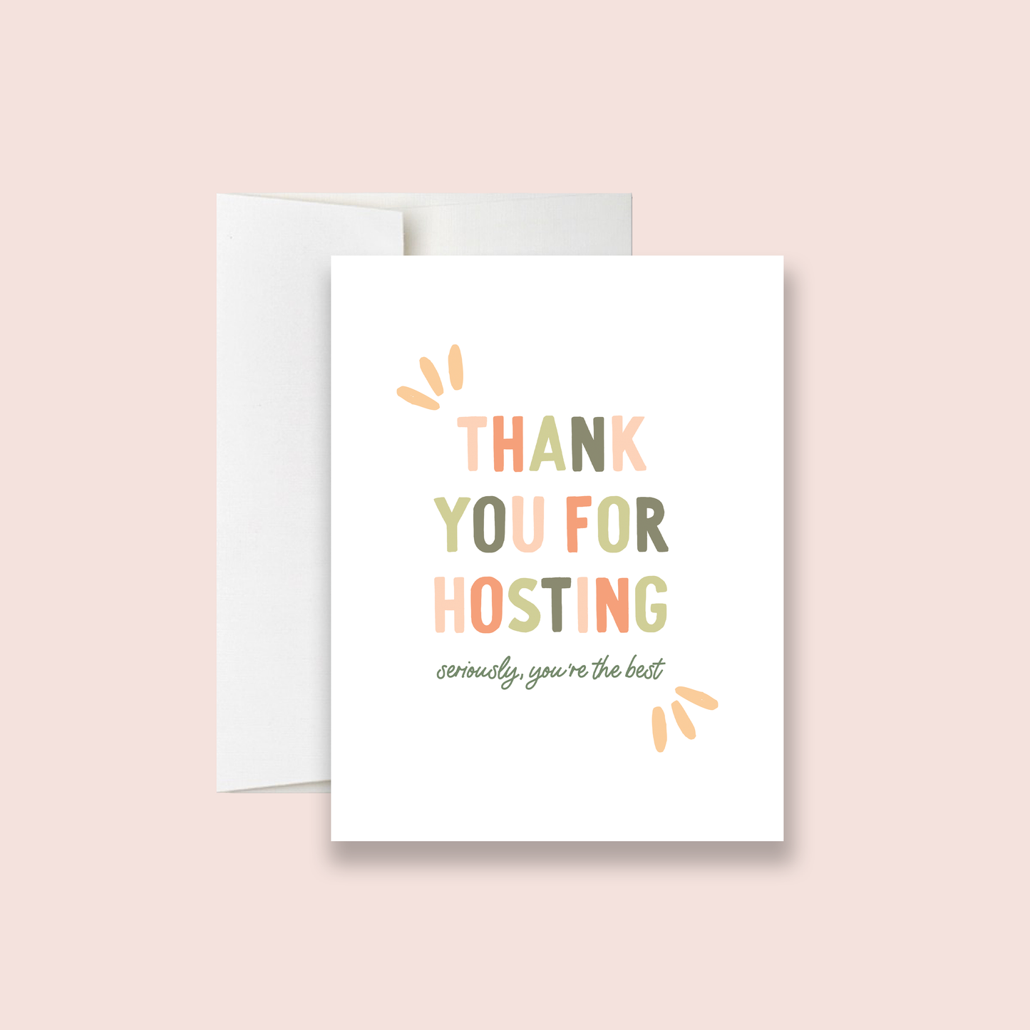 Thank You For Hosting Greeting Card