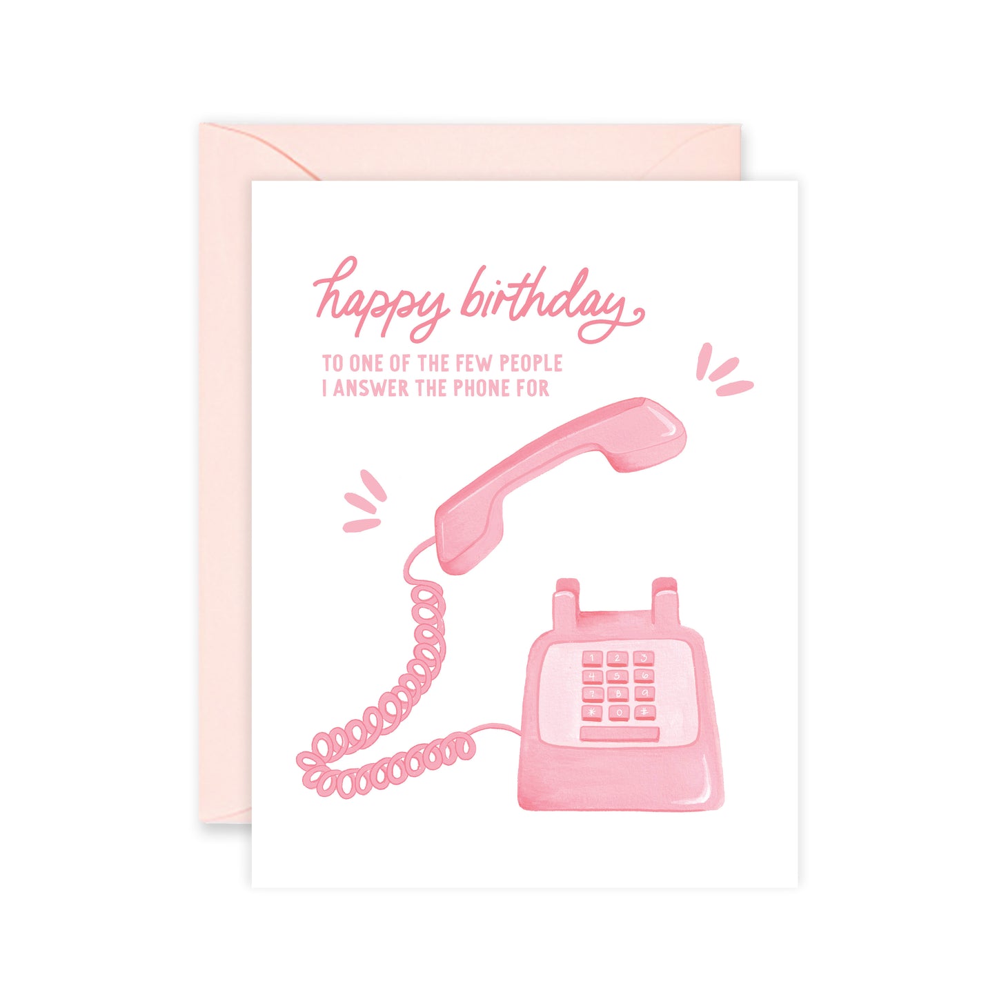 Vintage Phone Birthday Greeting Card