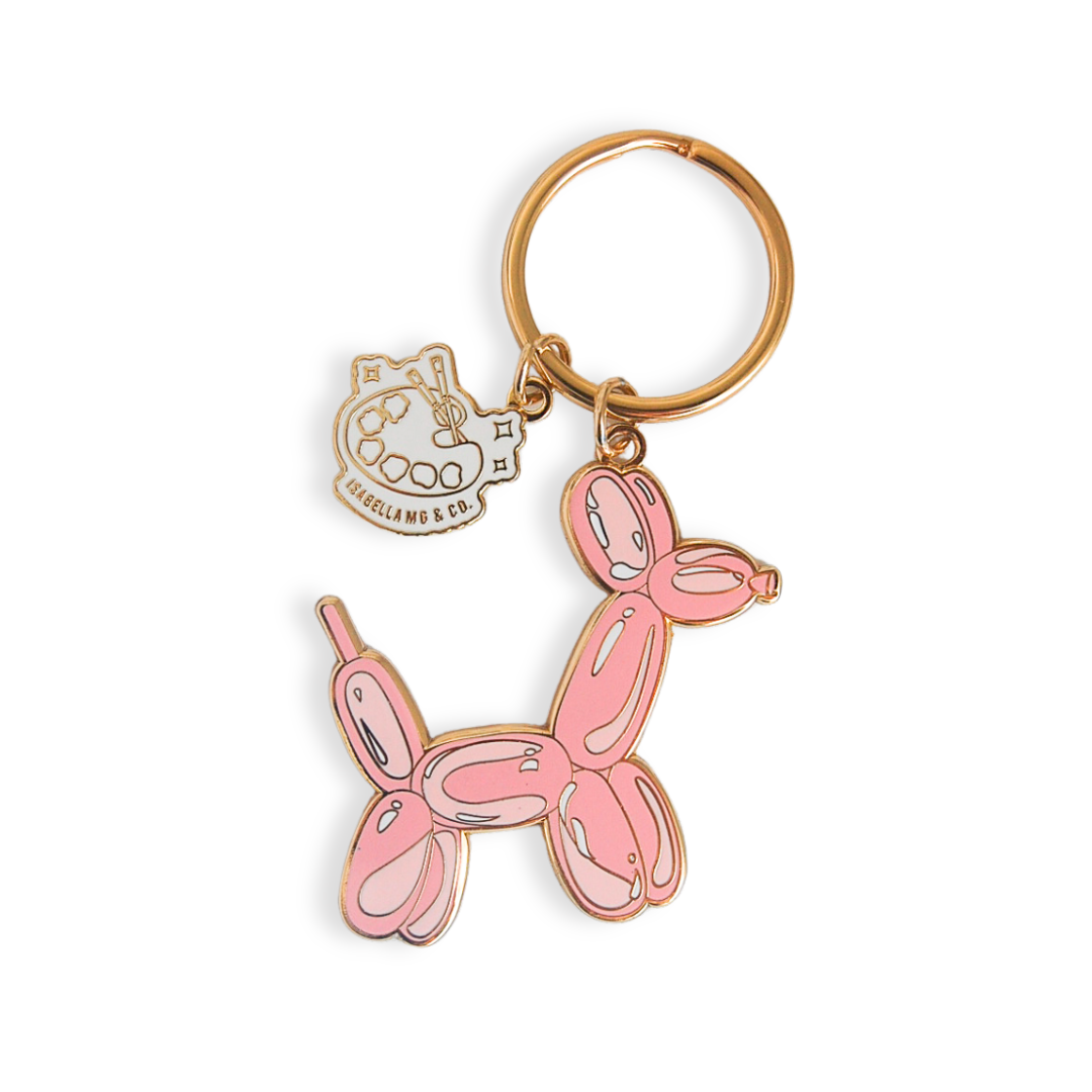 Balloon Animal Enamel Keychain