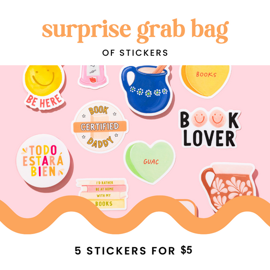 SURPRISE Grab Bag of 5 Stickers!