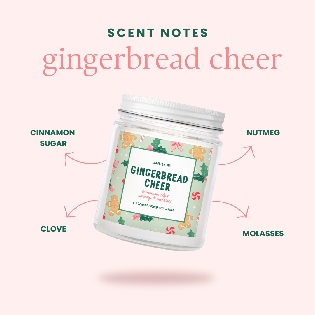 Gingerbread Cheer Candle