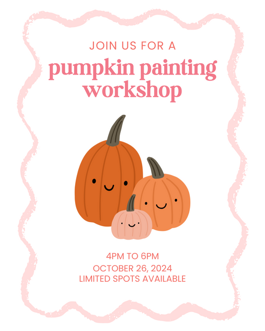 Paint Your Own Pumpkin Workshop October 26, 2024 Ticket