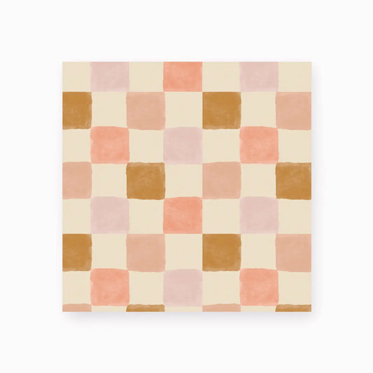 Painted Checkered Pattern: Small Double-Sided Match Box