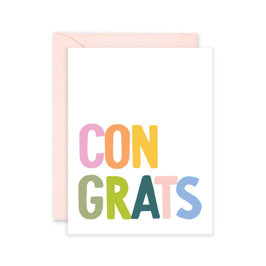 Colorful Congrats Greeting Card