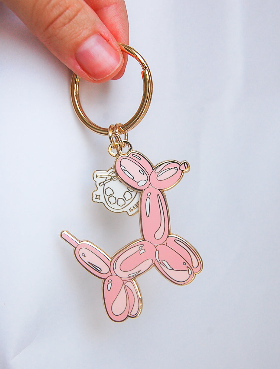 Balloon Animal Enamel Keychain