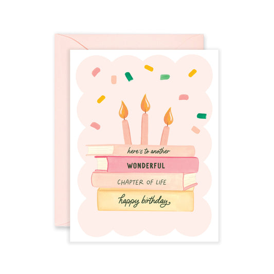 Another Chapter Book Birthday Card - $2