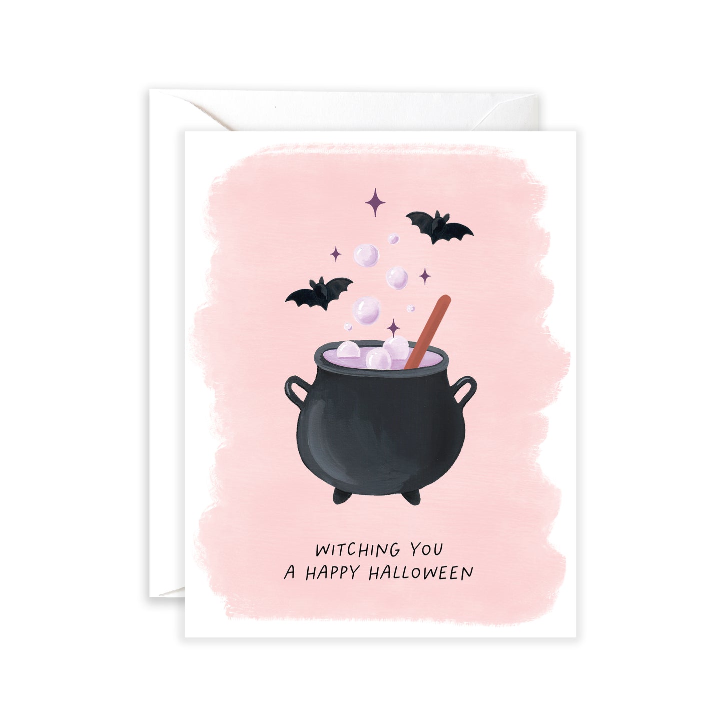 Witching You a Happy Halloween Greeting Card